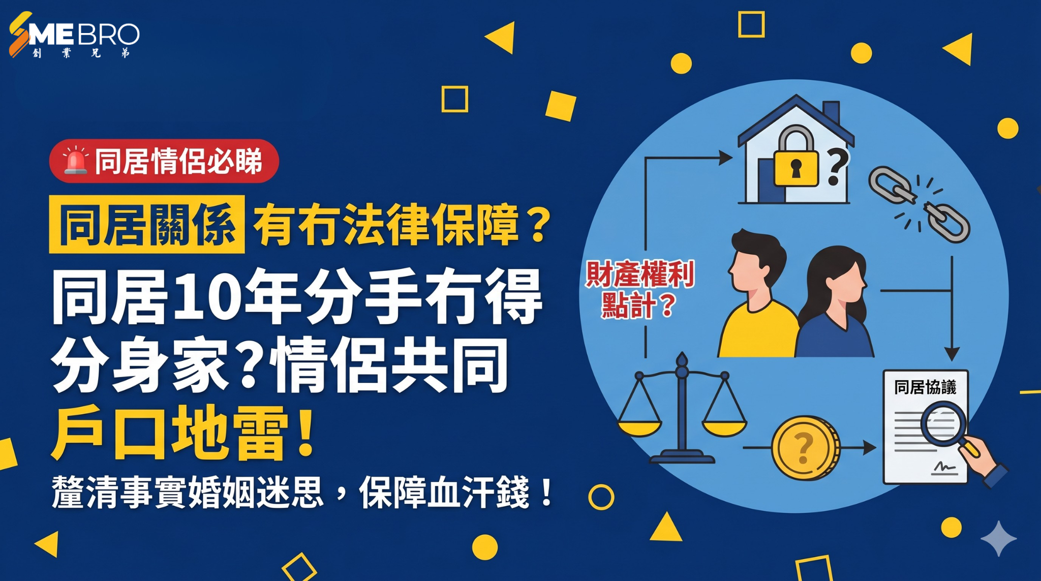 【同居情侶必睇】同居10年分手冇得分身家?拆解香港事實婚姻與共同戶口風險!