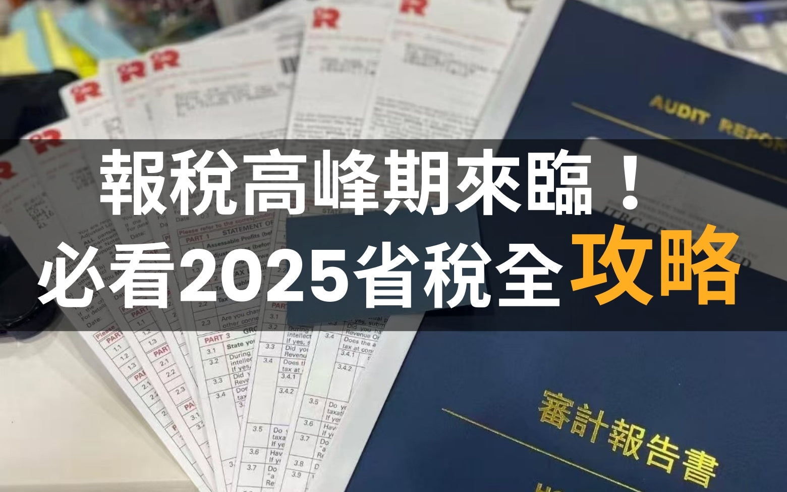 報稅高峰期來臨！香港人必看2025省稅全攻略